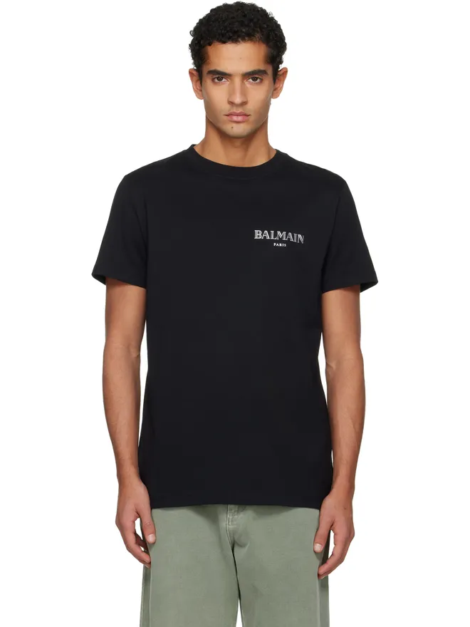 BALMAIN BALMAIN Vintage Gel 'Balmain' Logo Tシャツの商品画像
