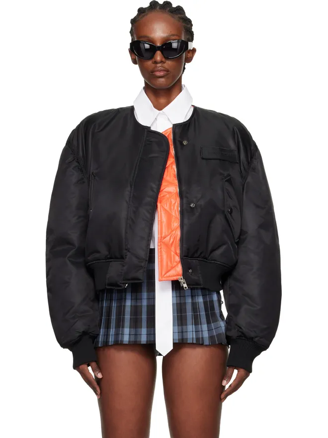 Pushbutton Pushbutton ロゴパッチ パデッド ボンバージャケットの商品画像