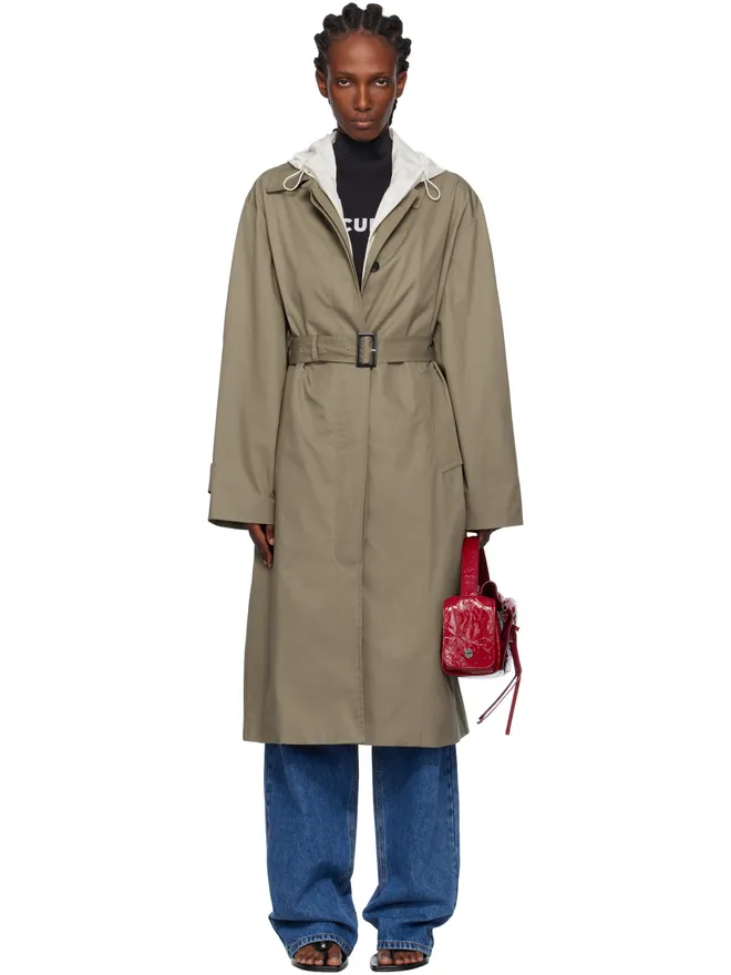 Pushbutton Pushbutton フード付き シングル トレンチコートの商品画像