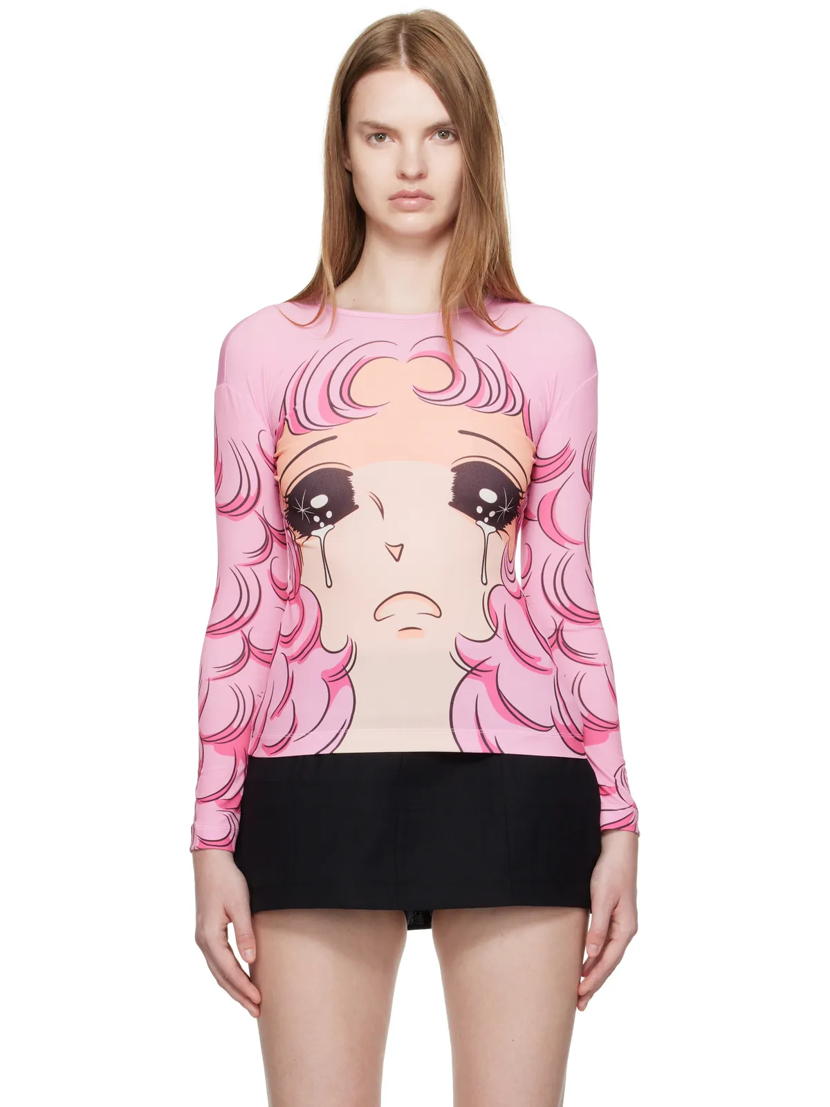 Pushbutton SSENSE限定 Crying Girl 長袖Tシャツ - 画像1