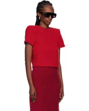 Pushbutton Curvy Shoulder ニット トップス - サムネイル2