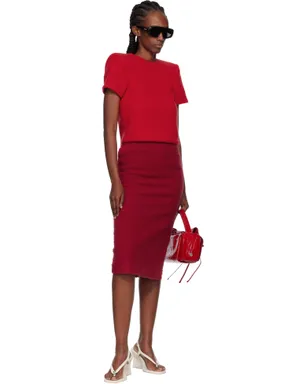 Pushbutton Curvy Shoulder ニット トップス - サムネイル4