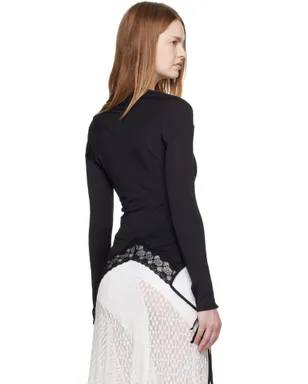 Pushbutton アシンメトリーネック ジャージ トップス - サムネイル3