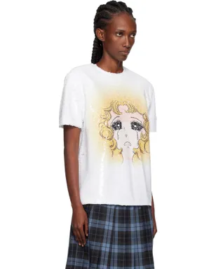 Pushbutton Crying Girl スパンコール Tシャツ - サムネイル2