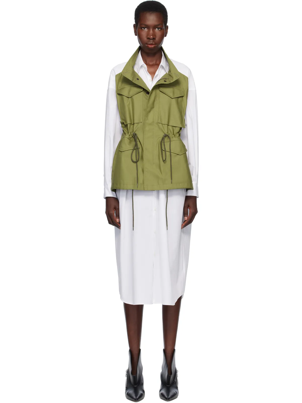 Junya Watanabe シャツ ミディアムワンピース - 画像1