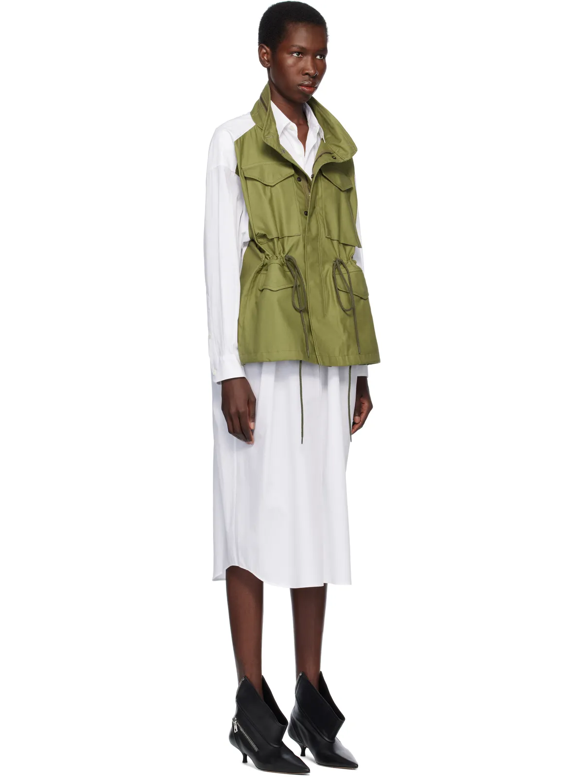 Junya Watanabe シャツ ミディアムワンピース - 画像2