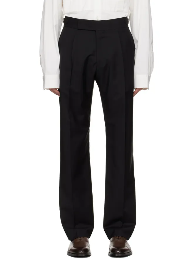Paul Smith Paul Smith Single-Pleat Wool-Mohair イブニング トラウザーズの商品画像