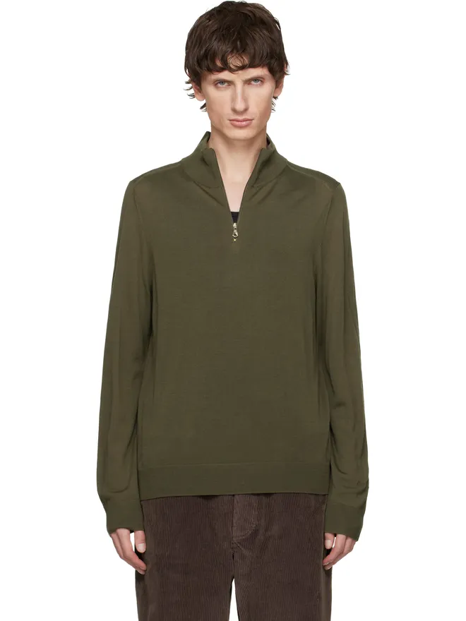 Paul Smith Paul Smith メリノウール ハーフジップ セーターの商品画像