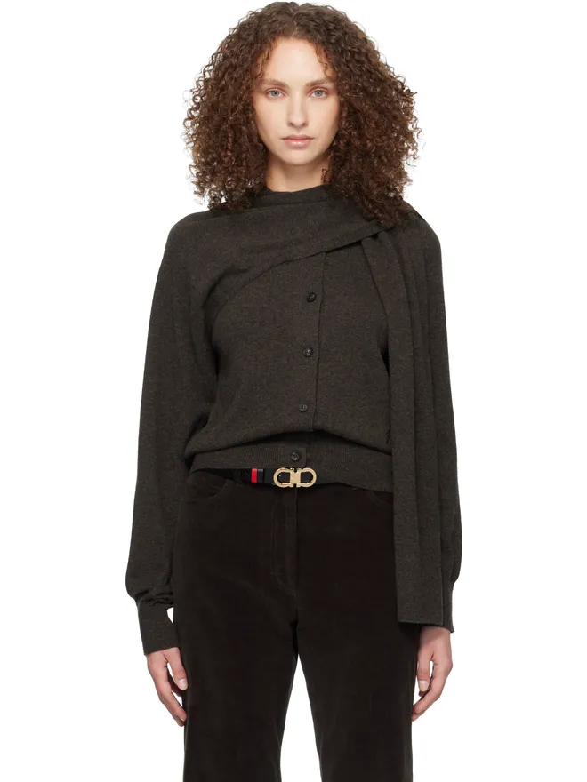 FERRAGAMO FERRAGAMO ラップカーディガンの商品画像