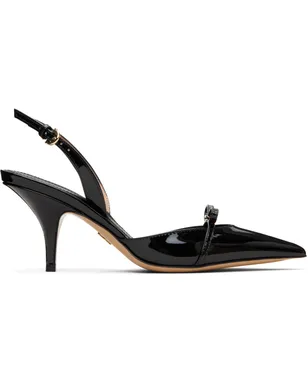 FERRAGAMO ブラック Mini Bow スリングバック パンプス - サムネイル1