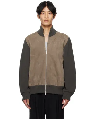 FERRAGAMO レザーインサート ジャケット - サムネイル1