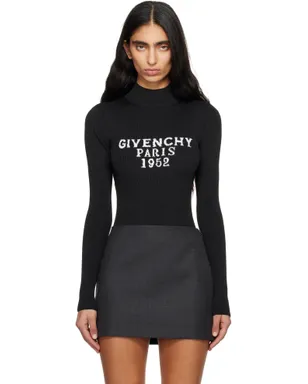 Givenchy Fine Rib 'Givenchy' Signature ボディスーツ - サムネイル1