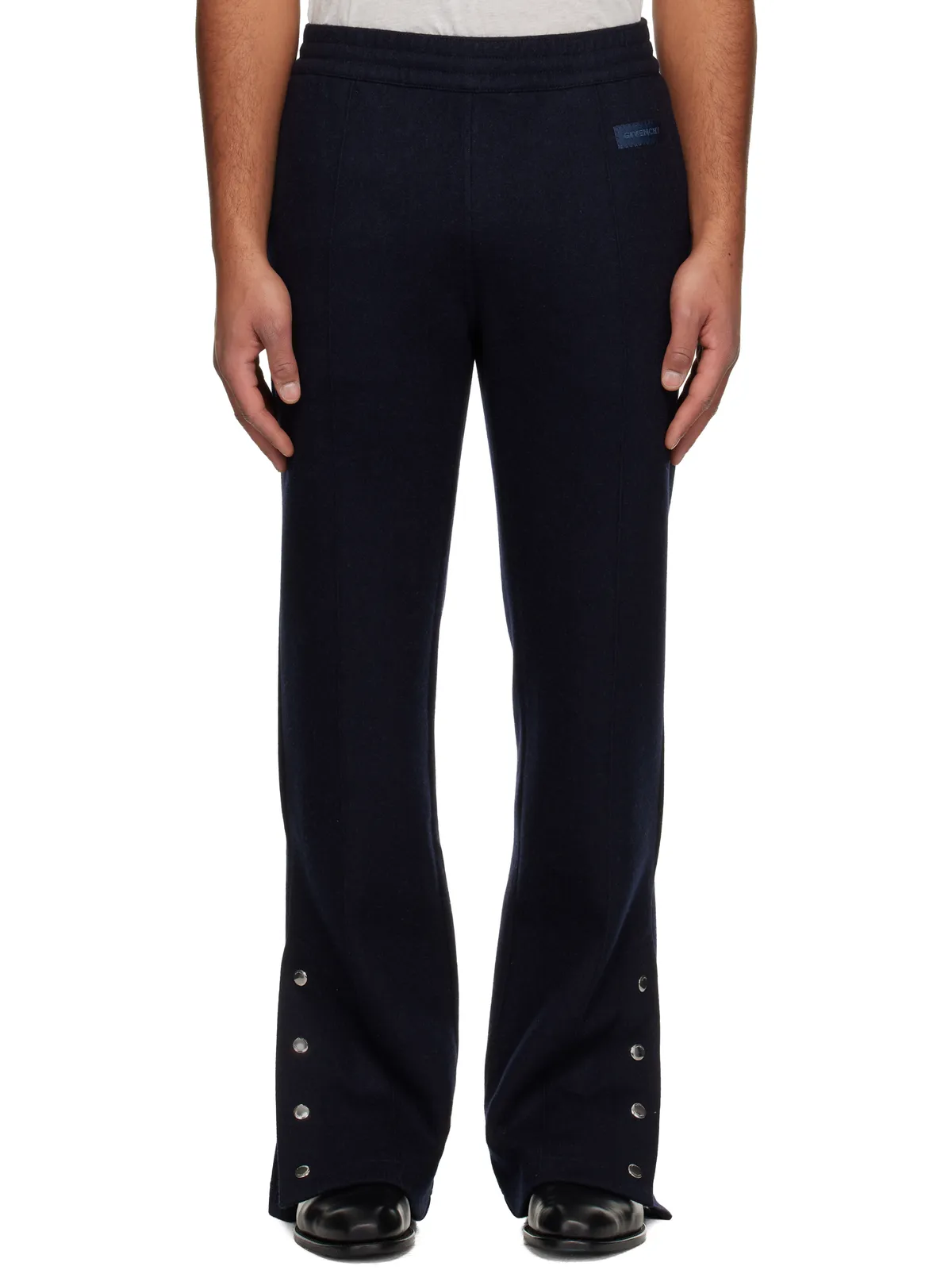 Givenchy 'GIVENCHY' Patch ウール カシミヤ トラウザーズ - 画像1