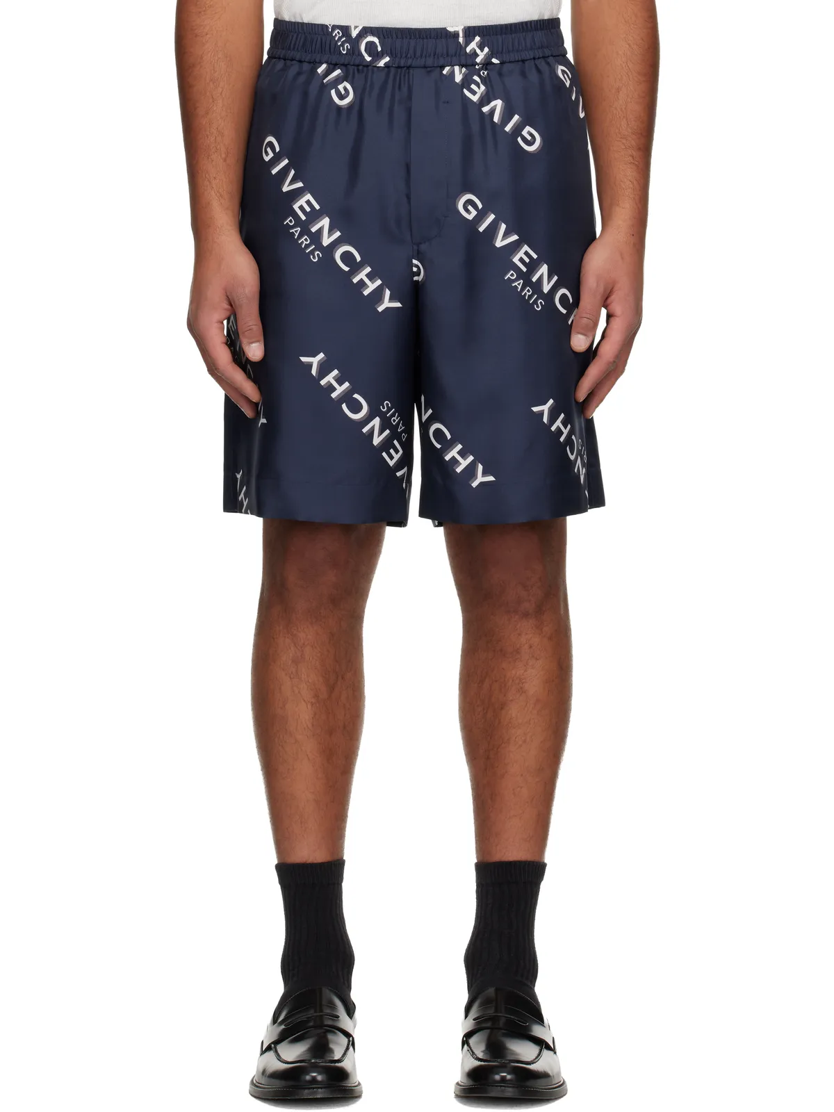 Givenchy シルク ツイル バミューダショーツ - 画像1
