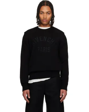 Givenchy 'GIVENCHY Paris' Embroidery コットン ニット セーター - サムネイル1