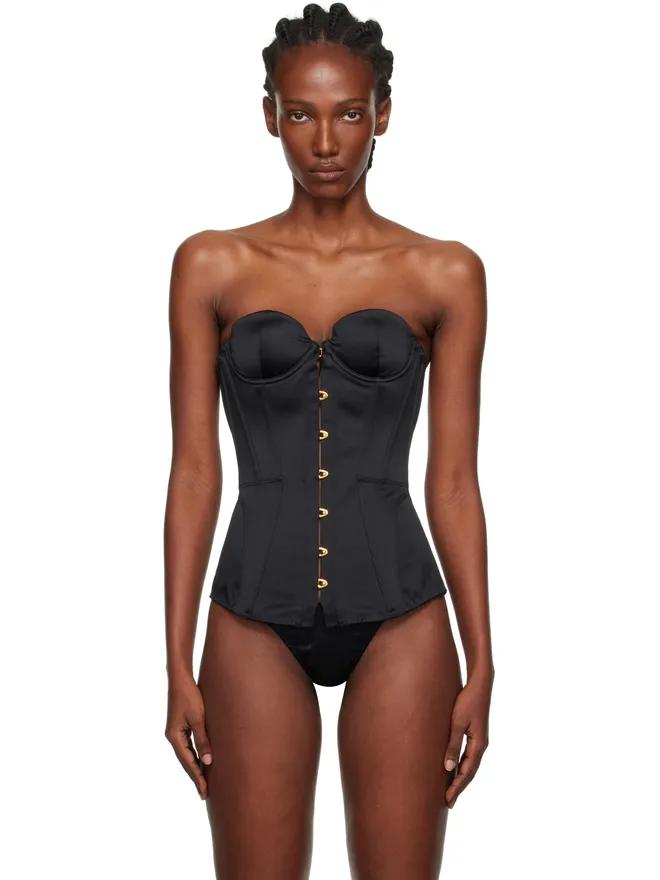 Agent Provocateur Agent Provocateur Mercy サテン コルセットの商品画像