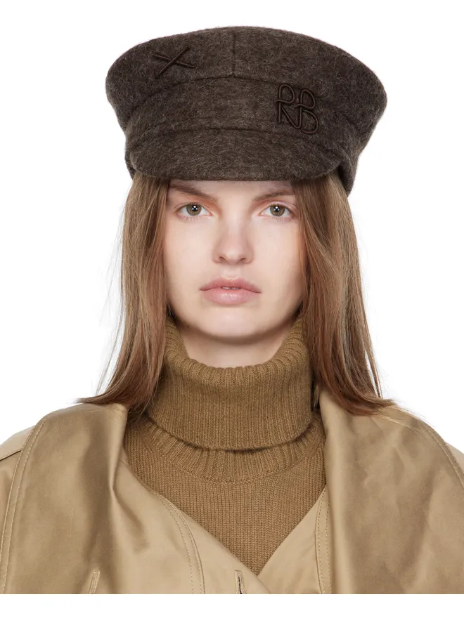 Ruslan Baginskiy Ruslan Baginskiy ロゴエンべリッシュ ベイカーボーイ キャップの商品画像