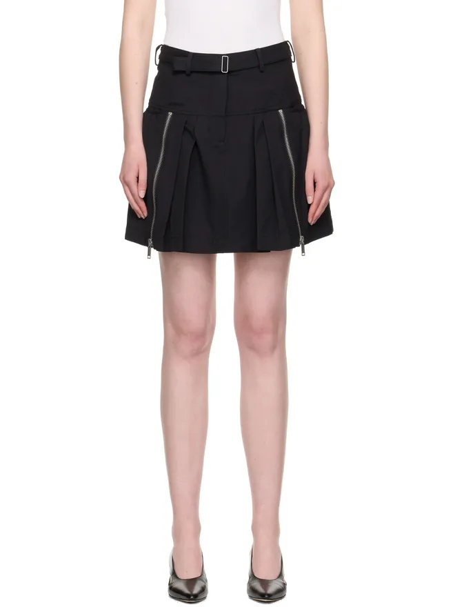 3.1 Phillip Lim 3.1 Phillip Lim ユーティリティ ダブルジップ ベルト ミニスカートの商品画像