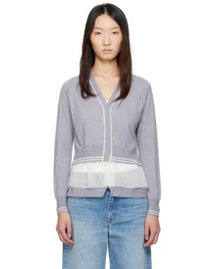 3.1 Phillip Lim Boxy Cardigan Chiffon Combo カーディガン - サムネイル1