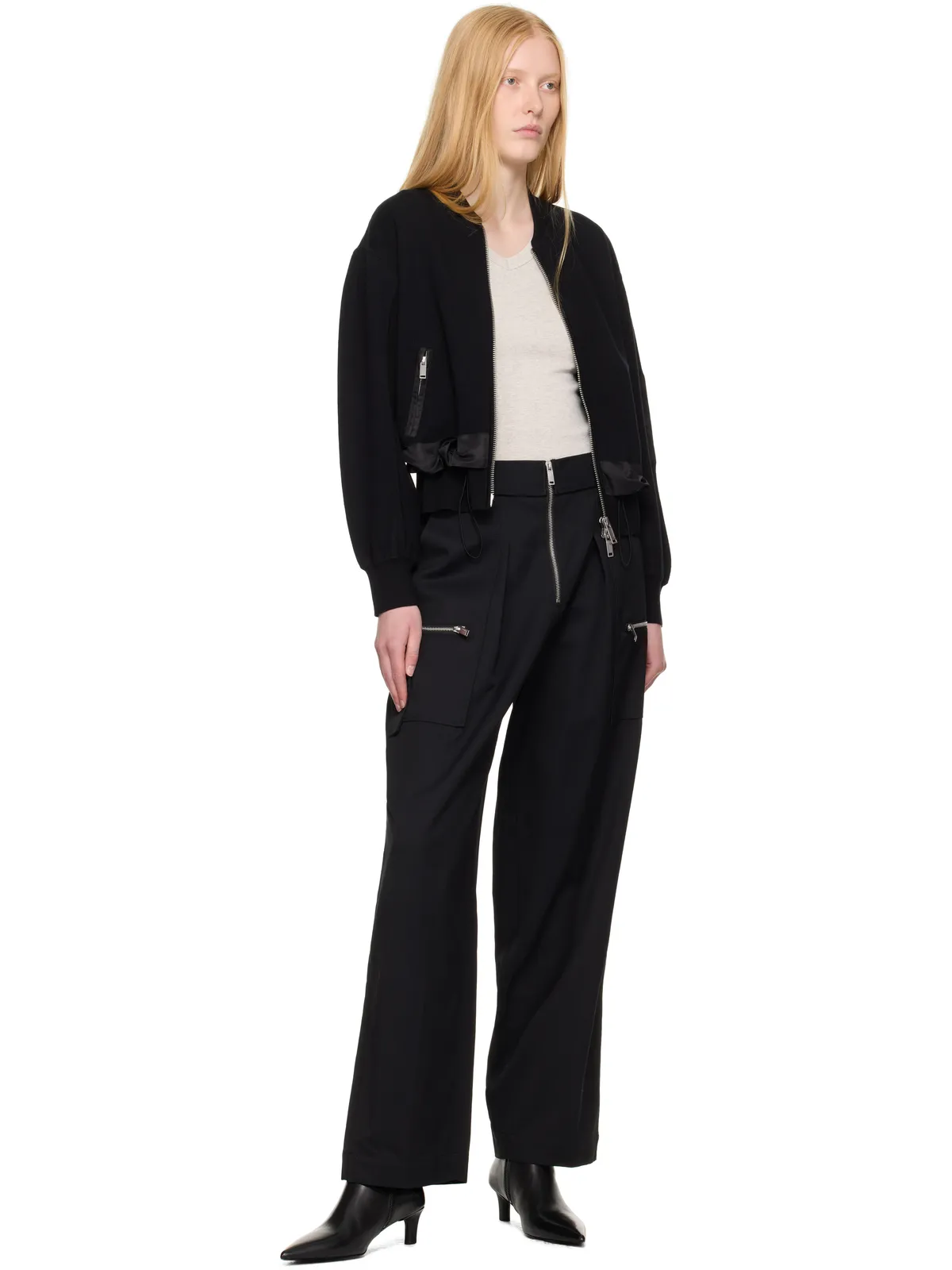 3.1 Phillip Lim ダブルレイヤー ボンバージャケット - 画像4