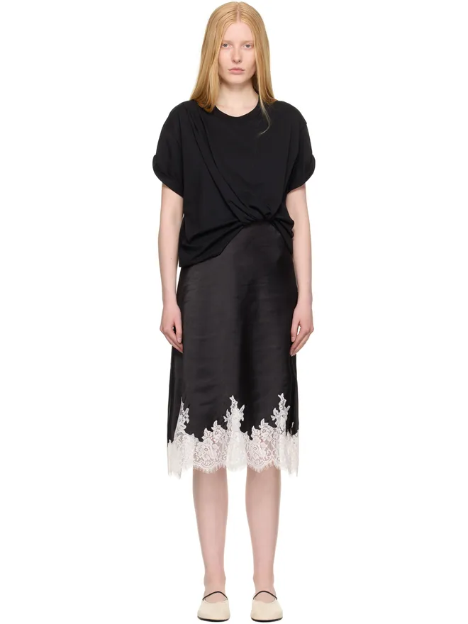 3.1 Phillip Lim 3.1 Phillip Lim ドレープ Tシャツ スリップ コンボ ミディアムワンピースの商品画像