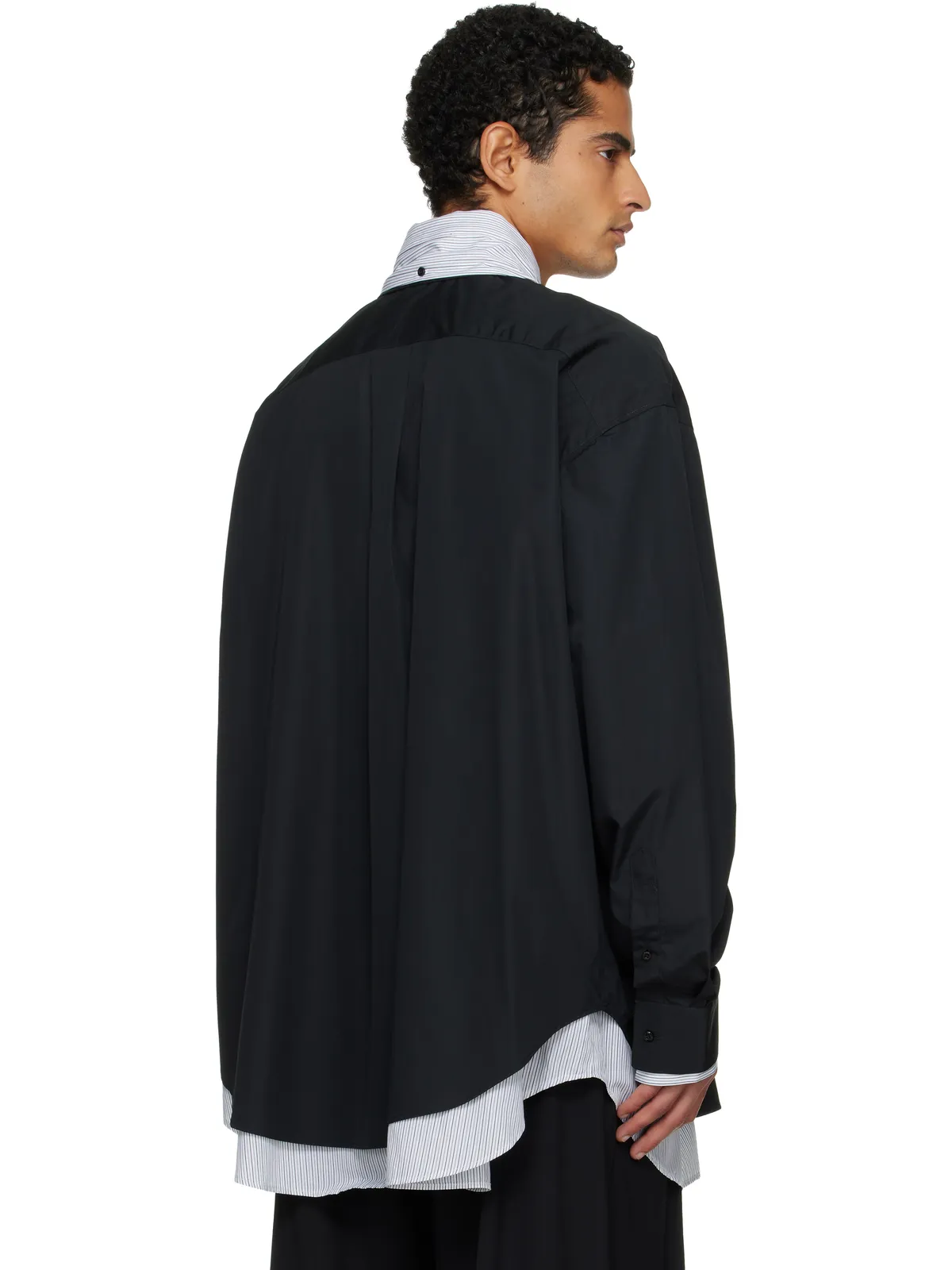 ALAINPAUL Double-Layered L/S オーバーシャツ - 画像3