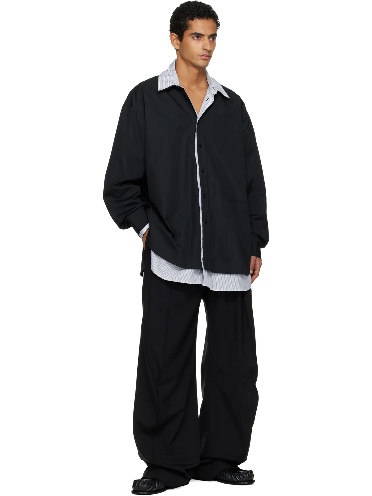 ALAINPAUL Double-Layered L/S オーバーシャツ - 画像4