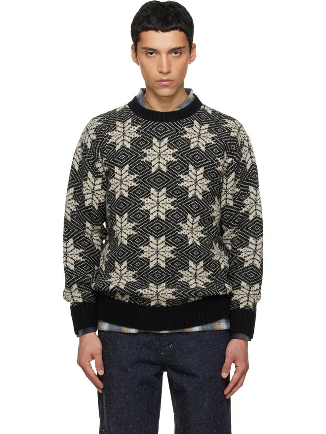 South2 West8 South2 West8 Snowflakes クルーネック セーターの商品画像