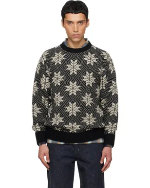South2 West8 Snowflakes クルーネック セーター - サムネイル1