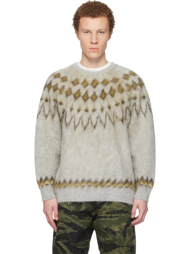 South2 West8 South2 West8 モヘア クルーネックセーターの商品画像