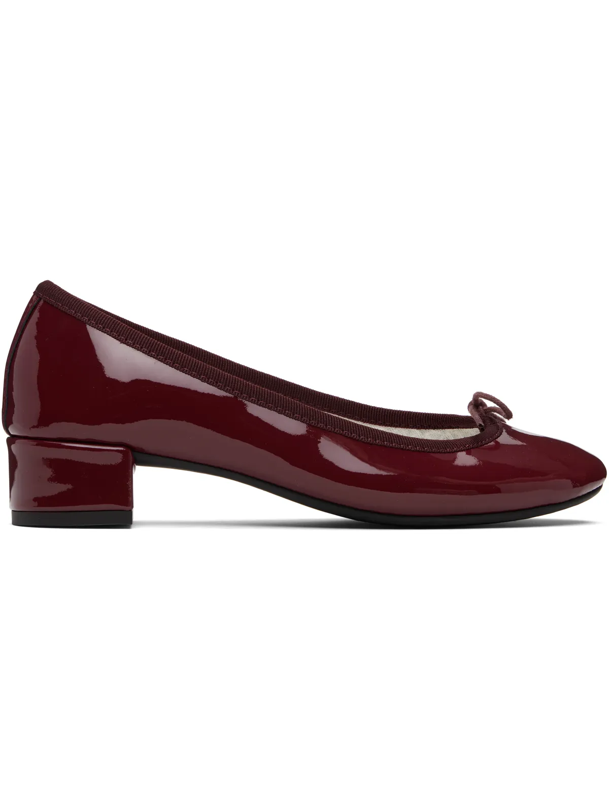 Repetto バーガンディ Camille ラバーソール ヒール - 画像1