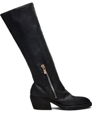 Guidi Soft Horse Black サイドジップ ハイブーツ - サムネイル1