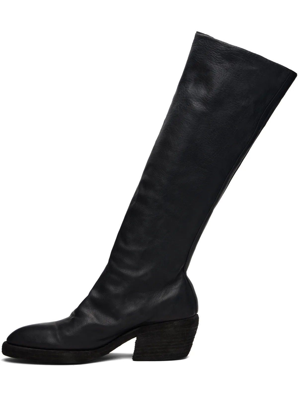 Guidi Soft Horse Black サイドジップ ハイブーツ - 画像3