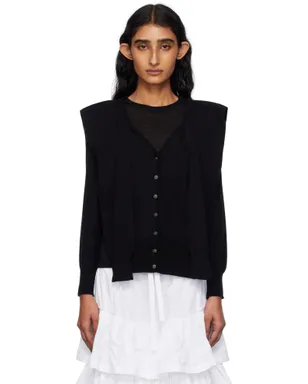 OPEN YY Sleeve Layered カーディガン - サムネイル1