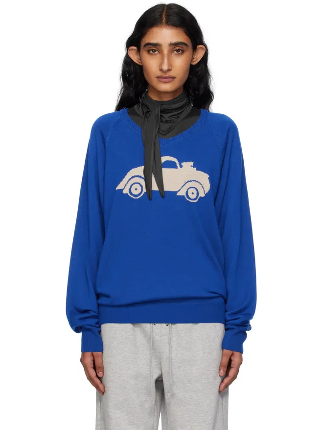 OPEN YY OPEN YY Car グラフィック セーターの商品画像