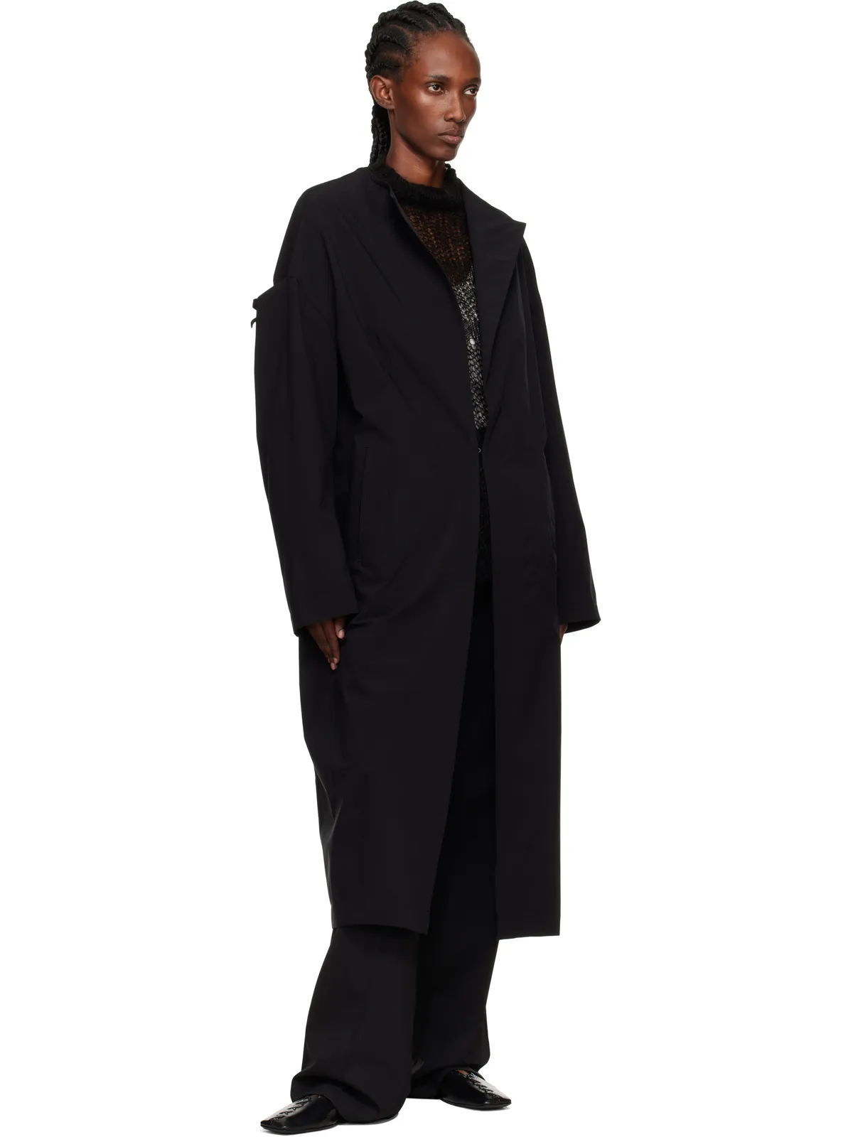 Y's U-Drop Sleeve コート - 画像4