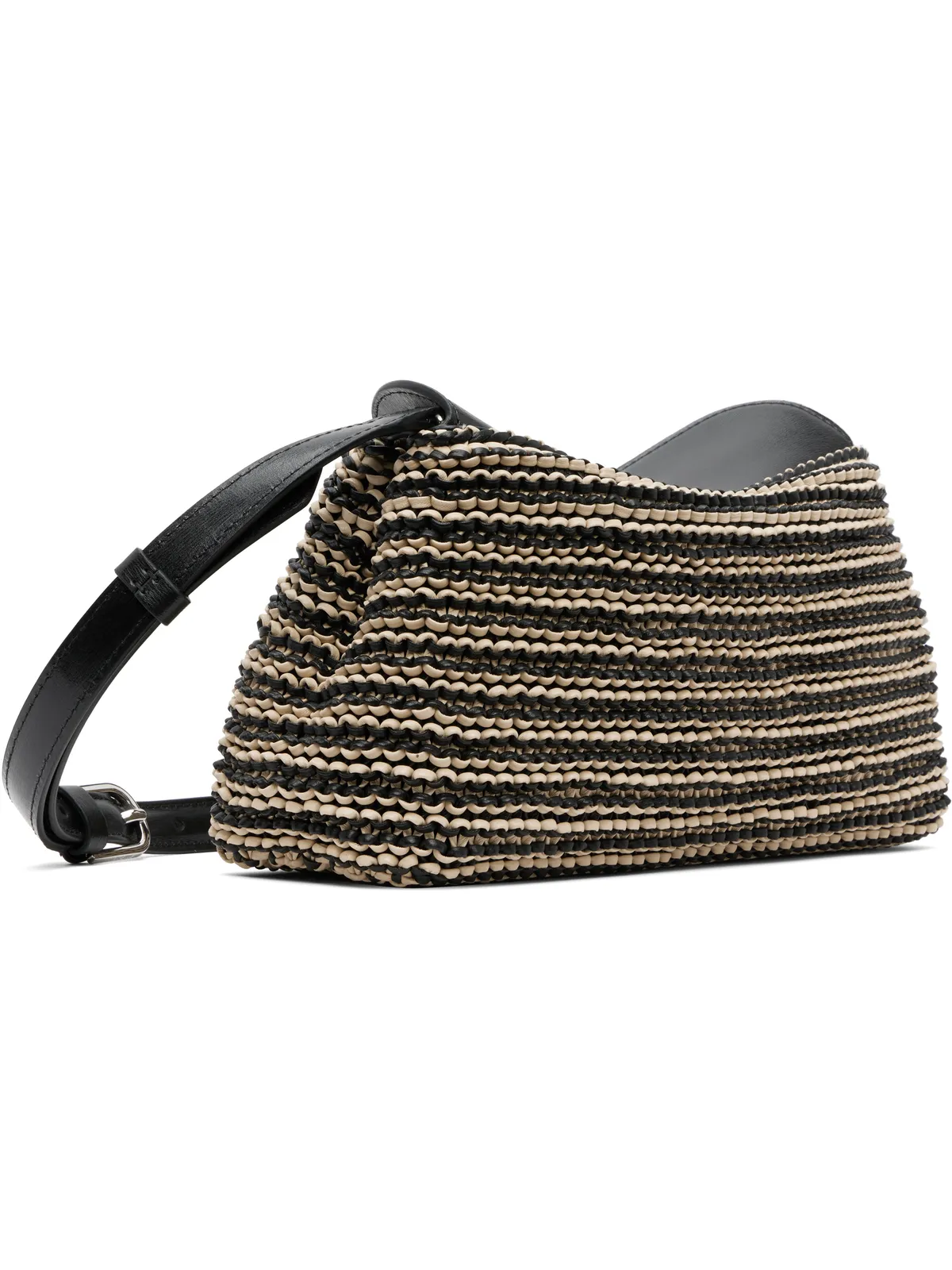 TOTEME T-Lock Woven-Leather クラッチバッグ - 画像3