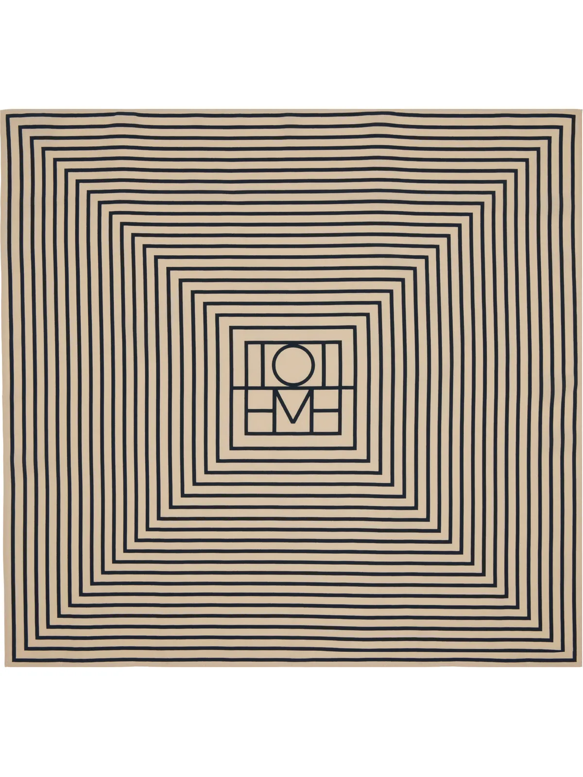 TOTEME シグネチャ モノグラム シルク スカーフ - 画像1