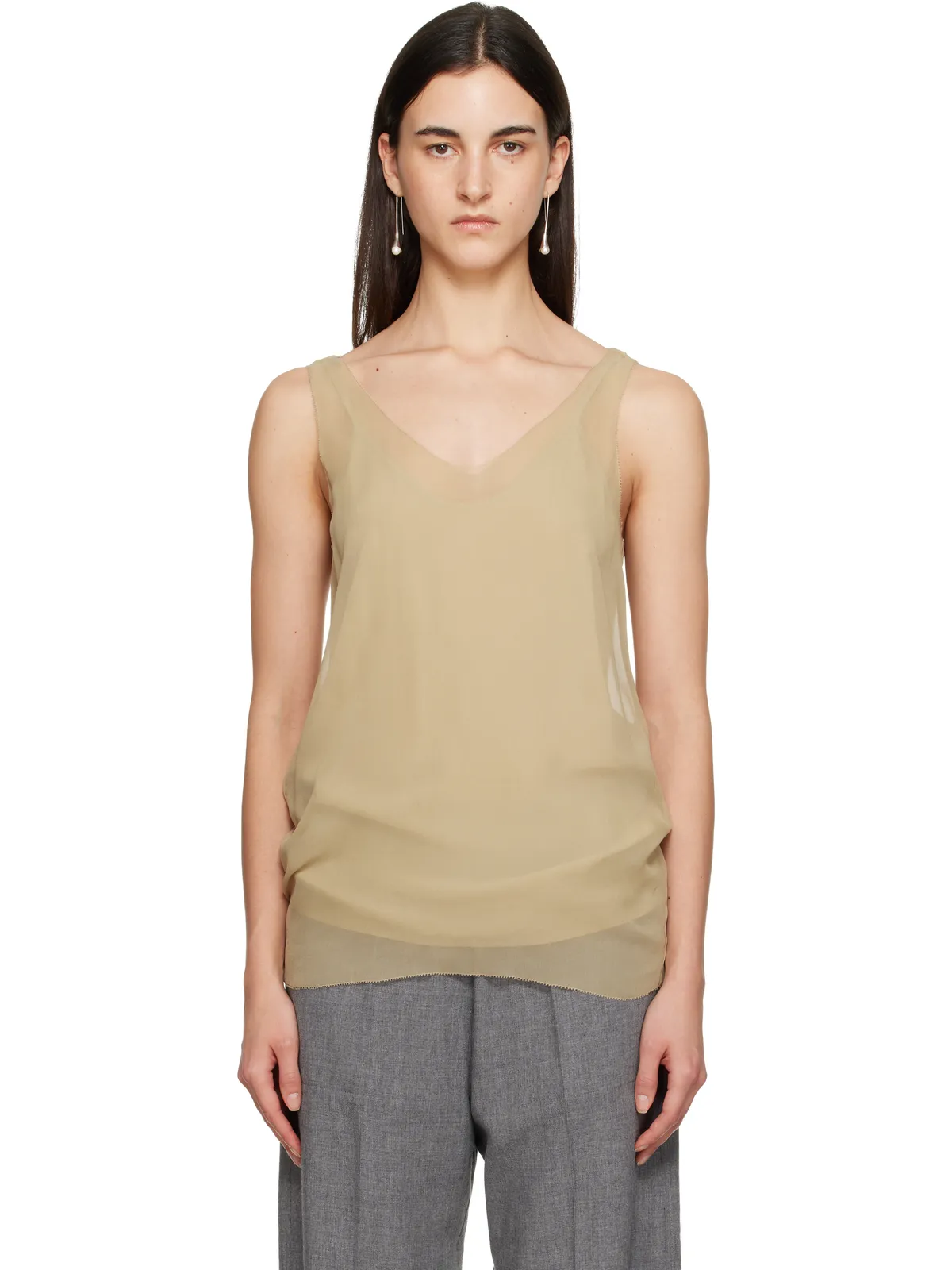 TOTEME シフォン スリップ トップス - 画像1