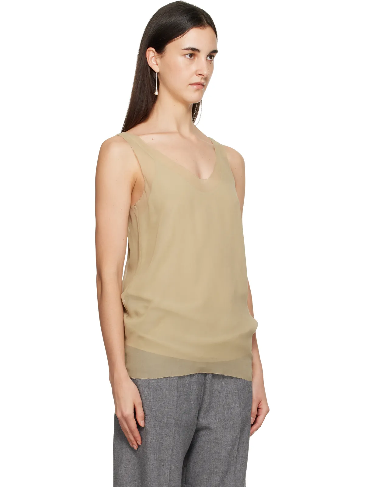 TOTEME シフォン スリップ トップス - 画像2