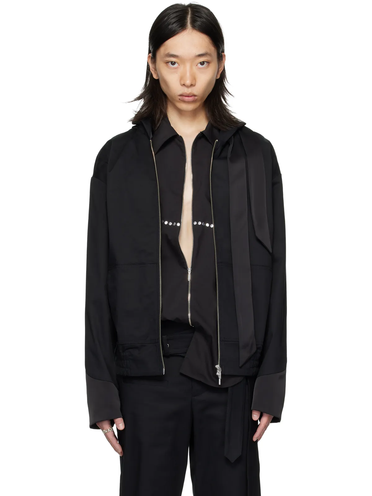 a.v. vattev Hooded Scarf ジャケット - 画像1