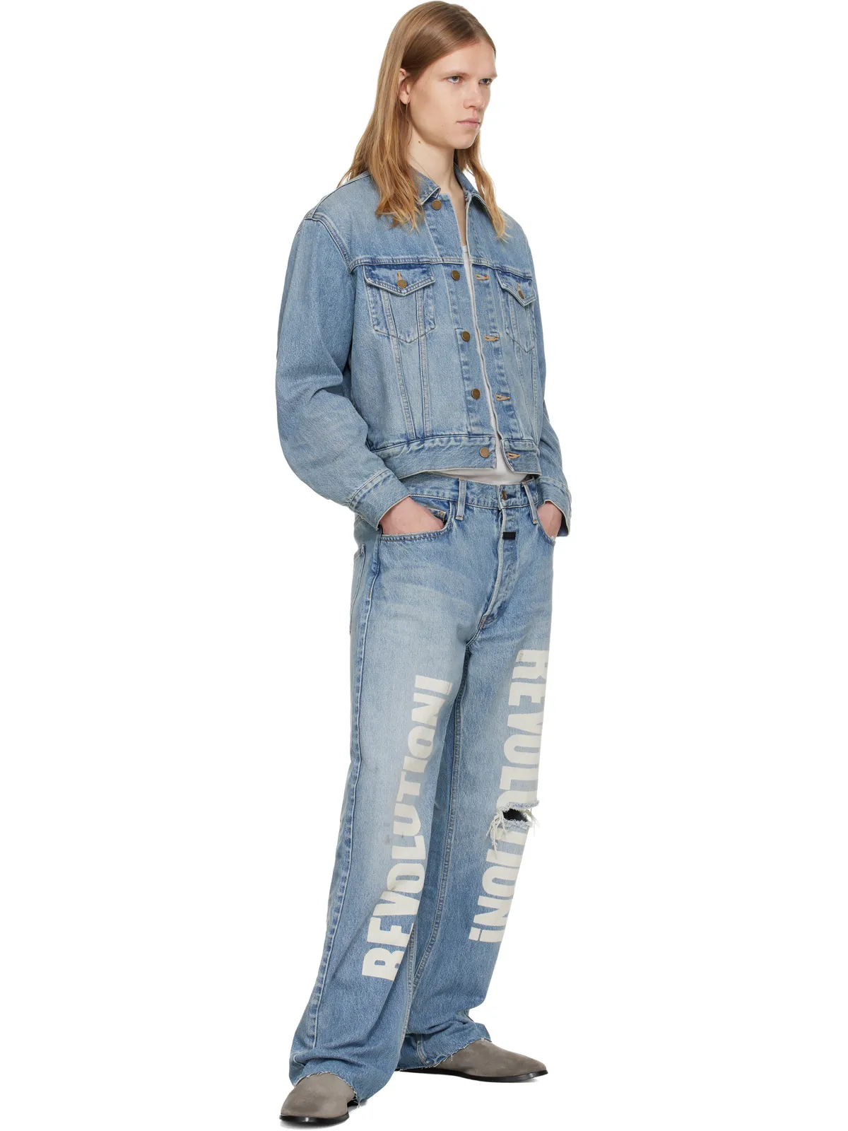 Fear of God デニム トラッカージャケット - 画像4