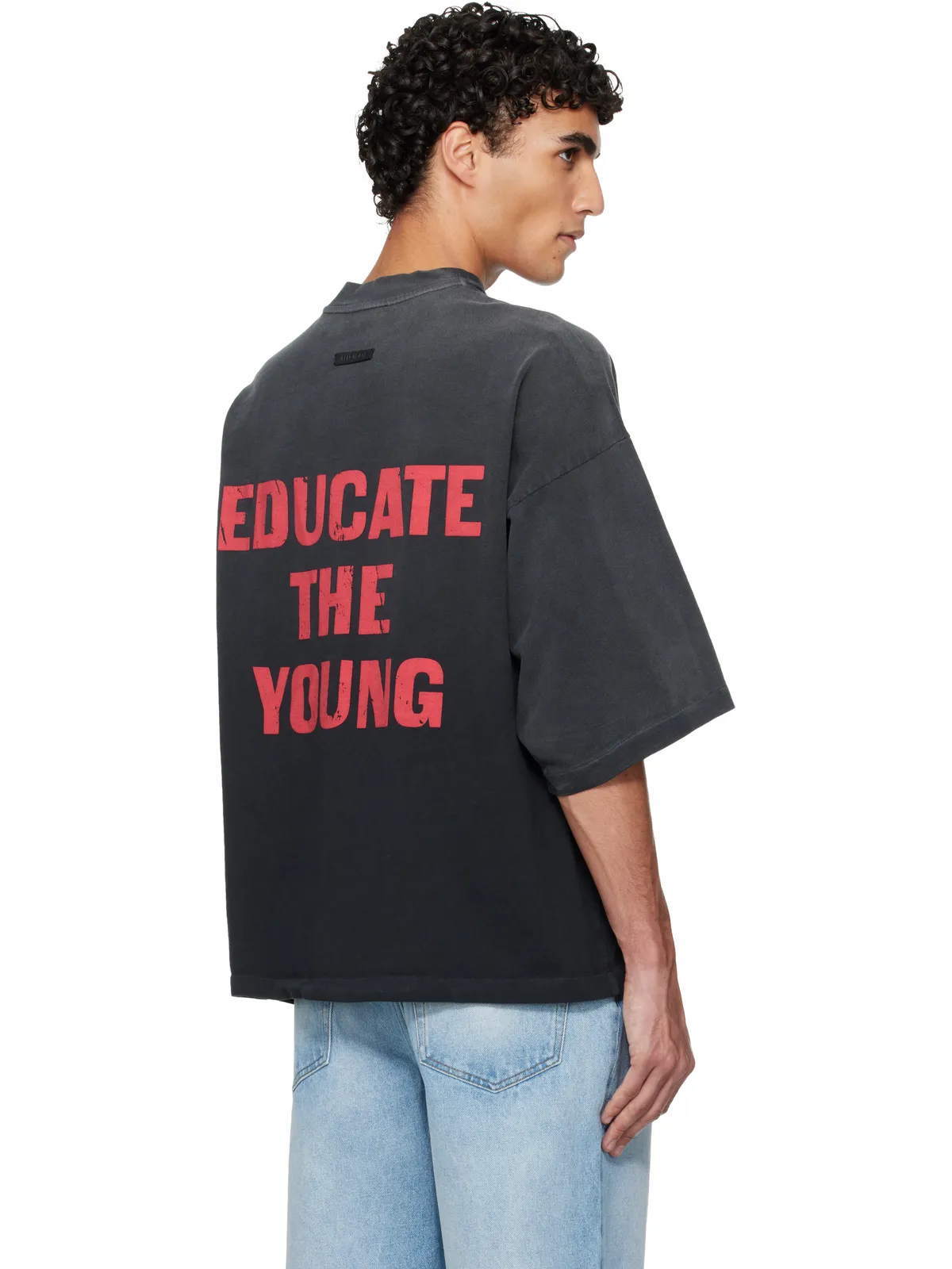 Fear of God FU Educate リラックス Tシャツ - 画像3