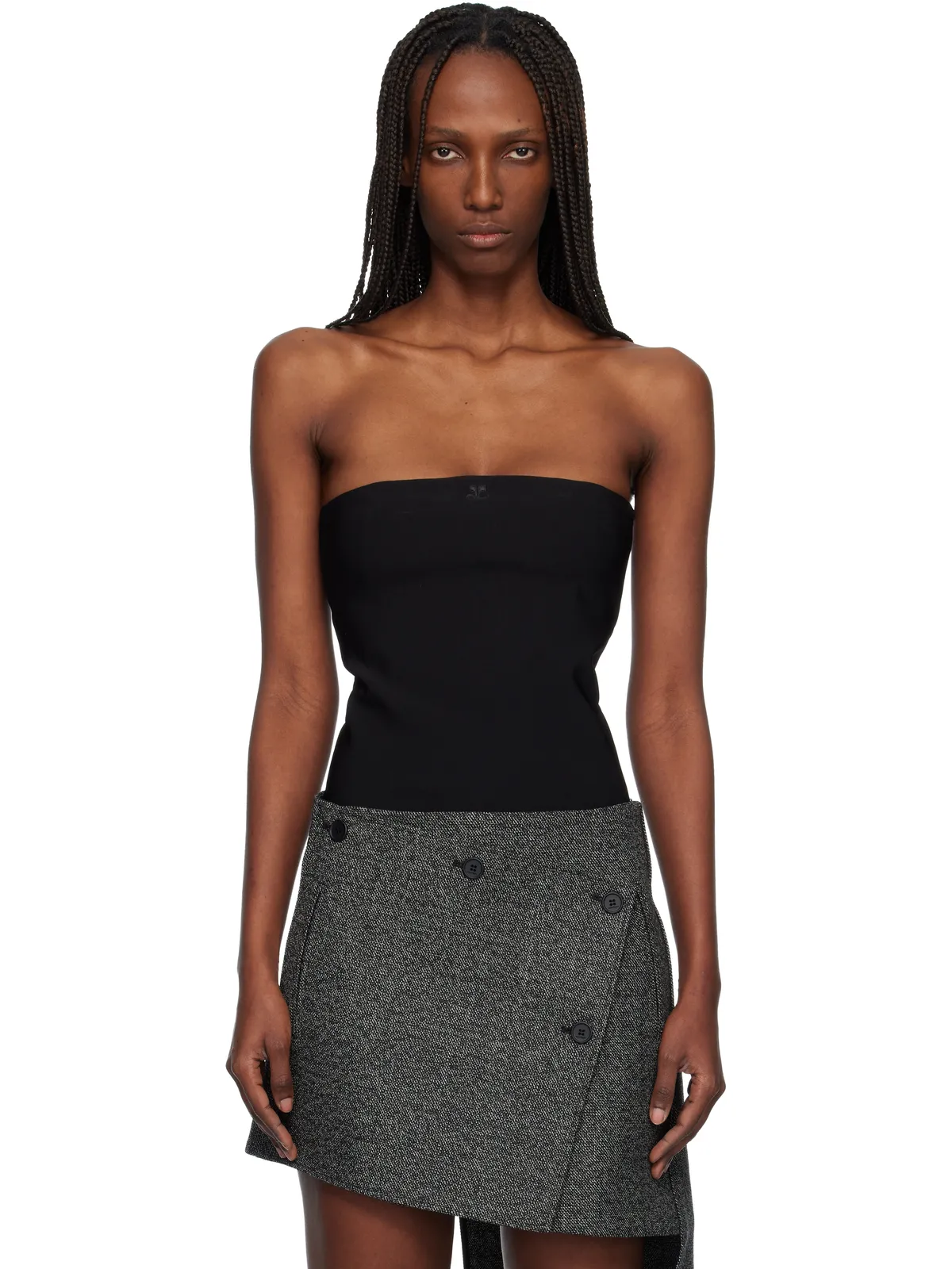 Courrèges Bustier Lingerie ジャージ ボディスーツ - 画像1