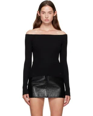 Courrèges オフショルダー リブニット トップス - サムネイル1