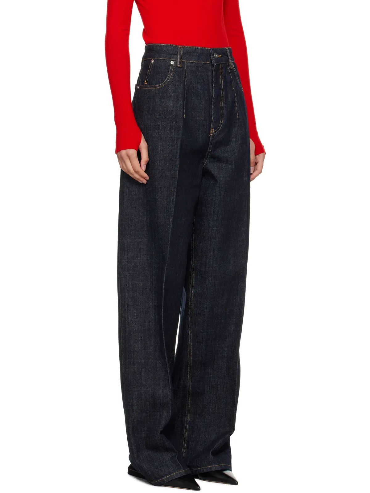 Victoria Beckham ハイウエスト シンチ ジーンズ - 画像2