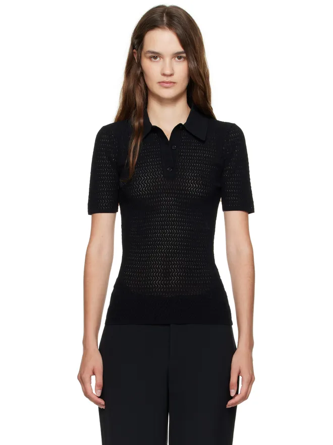 Victoria Beckham Victoria Beckham ニットポロシャツの商品画像