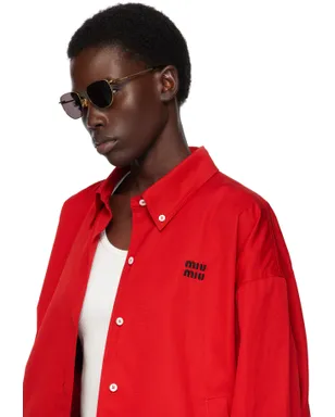 Bottega Veneta Split Metal サングラス - サムネイル4