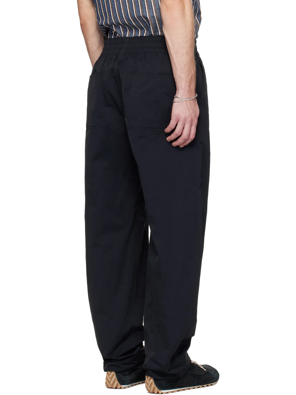 Bottega Veneta Washed Matt Nylon Elasticated ストレート トラックパンツ - 画像3