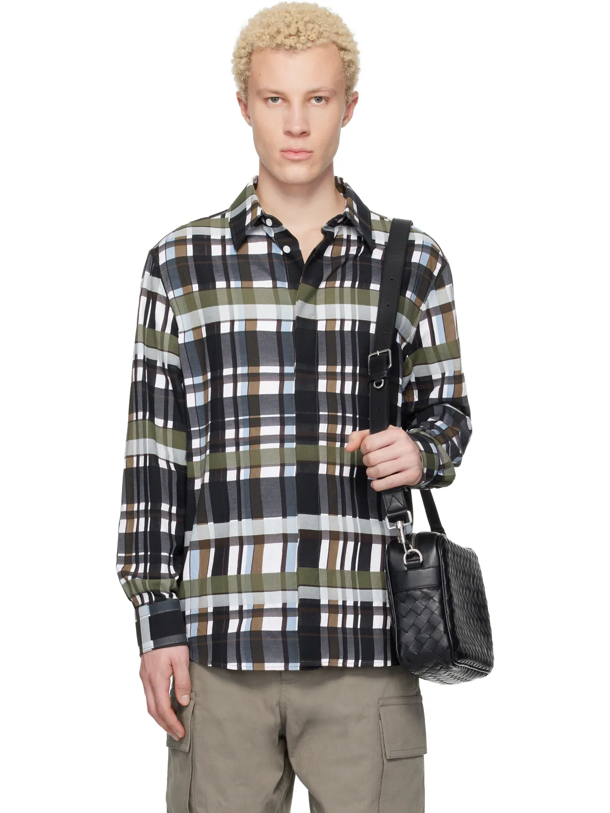 Bottega Veneta コットン チェック シャツ - 画像1